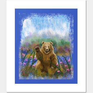 Friendly Bear Posters and Art